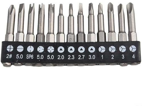 Sileduove Lot de 13 embouts de tournevis de forme spéciale avec différentes têtes adaptées à diverses réparations