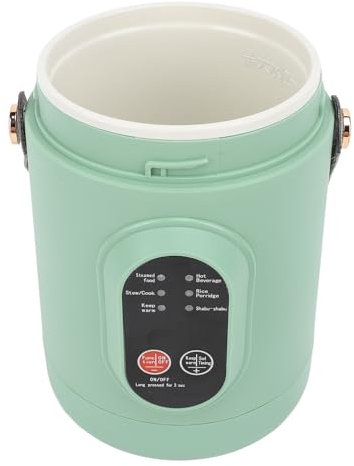 Pot électrique Portable, Casserole électrique Portable en Acier Inoxydable, Cuisinière électrique Portable, 500 W Voyage Cuisine en Acier Inoxydable Mini Cuisinière (Plug UE 220V)