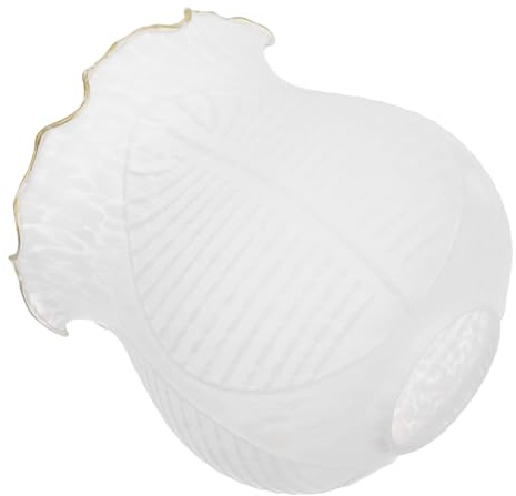Garneck Frosted Glass Lampshade Small Frosted Glass Lamp Shade Light Cover Lamp Cover Supply for Wall Lights Home Decor Accessory for Bedroom Living Room Hotel Study Library 4.92 X 4.92 X 5.12in