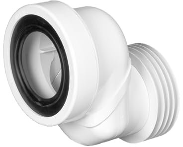 McAlpine WCLO-6 Offset WC Connector 6cm | Durable ABS Construction | Ideal for Misaligned Toilet Pan Installations | Easy Fit Design