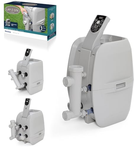 Lay-Z-Spa Entkalker-Adapter für Pumpeneinheiten – Zubehör gegen Kalk & E02-Fehler, für AirJet & HydroJet Pumpen, Wartung ohne Ausbau (ohne Entkalkungsmittel)