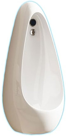 JINGSHIQIAOPL Orinatoi in Bianca in Ceramica Moderna, Sensore Automatico e Scarico Manuale, Orinatoio per Uomo con Sensore Intelligente a Prova di Spruzzi, Orinatoio per Uomo per Adulti per Bagno