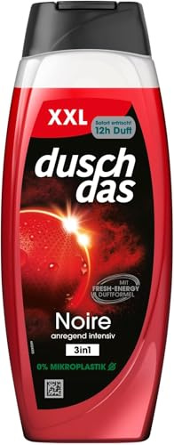 Duschdas 3-in-1 Duschgel & Shampoo Noire XXL Duschbad mit Fresh-Energy-Duftformel sorgt für einen erfrischenden Start in den Tag 450 ml (Packung mit 5)