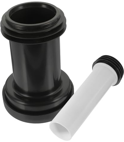 SOPOTUTU 2 pezzi Tubo Collegamento Wc Parete Rinforzato e Allungato Accessorio Scarico Bagno con Guarnizione Sigillante Antiodore Facile da Installare e Smontare per Scarico Diretto Wc
