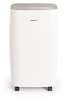 CREATE/Deshumidificador XL CUBIC blanco/Estancias de hasta 40m², filtro de aire lavable, pantalla táctil, reduce un 80% la humedad ambiente, elimina hasta 10 L/día, 220W