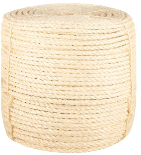 Generico Corda in Sisal 100% 8 mm 25 m,Articoli di ferramenta,Accessori ferramenta,Corde, Fili e Catene,Cavi e funi-155017