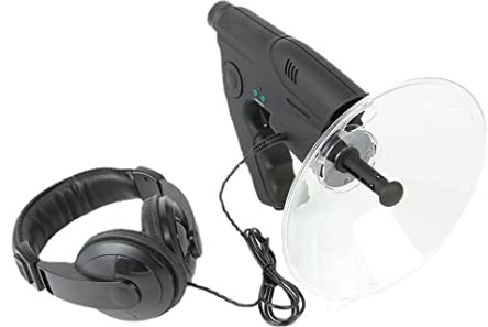 Dispositivo di ascolto parabolico 8X Monocoli HD Birds Watching e ascolto Amplificatore audio per registrazione uccelli Osservazione, microfono amplificatore audio
