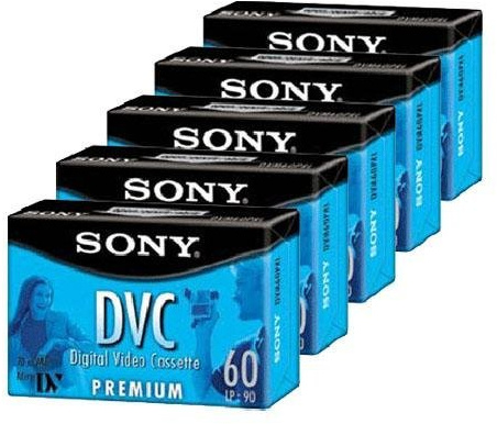 Sony dvm60prl Premium MiniDV 60 min Data Tape Kartusche 5 PAC