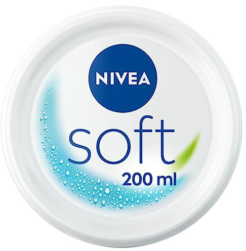 NIVEA Soft Crème de soin hydratante 3-en-1 (1 x 200 ml), Crème visage, corps et mains pour une hydratation intense, Crème hydratante multiusage