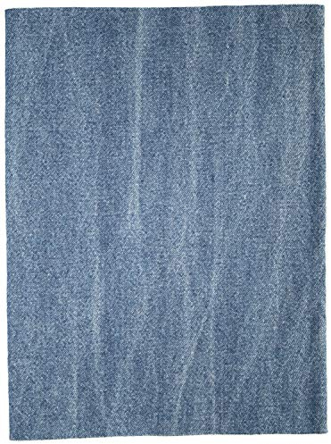Jajasio 1 Jeans Flicken zum Aufbügeln 100% Baumwolle Bügelflicken Jeans Patches 43 x 20cm - XXL Jeansblau Jeans Reparatur Flicken