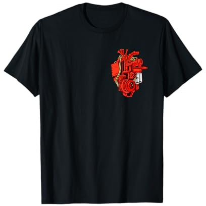 Mechaniker Herz KFZ Motor Tuning T-Shirt