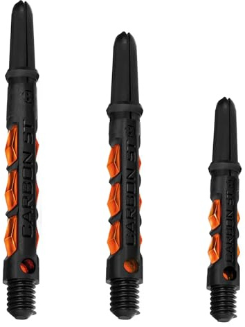 Harrows Dartskaft kol ST stjälkar med pyramidringar, korta, orange