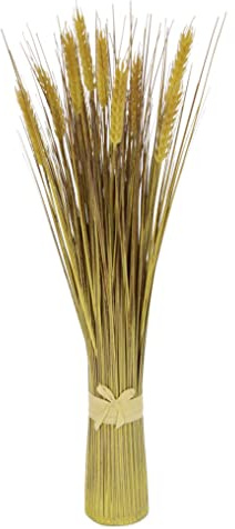 Künstlicher Weizenbündel Weizen Weizenbund Deko Gras Bund Kunst-Gras Stehgras Kunstgras Ziergras Dekogras Grasbüschel Grasbündel Kunstpflanze Herbstdeko Blumen 58 cm Natur