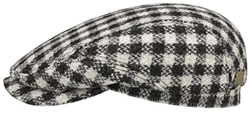 Stetson Harris Tweed Twotone Check Flatcap Herren Made in Germany Herbst Winter