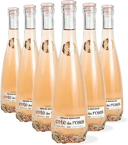 Gérard Bertrand Cote des Roses Rosé 2024 – Vin Rosé AOP Languedoc – Bouteille Design Rose – Demi Bouteille 6x37,5cl – Gérard Bertrand