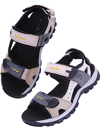 Damen Sportliche Sandalen Offene Zehe Wandern Outdoor Sandalen Sport Casual Strand Sandalen,Schwarz,39