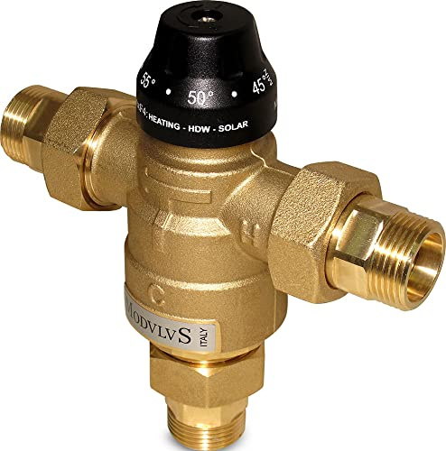 Valvola miscelatrice termostatica asimmetrica Multimix max 120°C da 45 a 70°C KVS 4.0 - bocchettoni 3/4