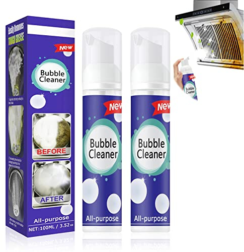 Fengyang® 2Pcs Detergente per Bolle Multiuso, Pulizia Casa, Detergente da Cucina Senza Risciacquo, Foam Cleaner, Foaming Heavy Oil Stain Cleaner Detergente per Macchie di Olio