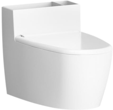 Kreativer Wandmontierter Toiletten-Aschenbecher Mit Deckel, Keramik Aschenbecher FüR Badezimmer Und Wohnzimmer, Weiß, 1 StüCk