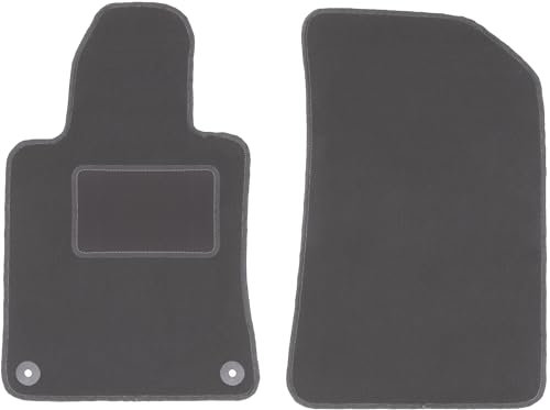 Wielganizator Automatte – Passend für Peugeot 508 I Limousine, Kombi, SW, RXH 2010-2018 – Velours – Autozubehör - Auto Fußmatten – Fußmatte Auto – 2-teilig - Graphit