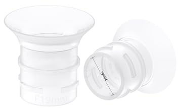eufy Original 19mm Sizing Inserts (2-Pack) for Wearable Breast Pump S1/S1 Pro/E10, Silicone Sizing Inserts, Easy to Install and Use, Comfortable and Precise Fit for Better Suction | Pump Replacement Parts: Silicone Sizing Inserts, Easy to Install and Use, Comfortable and Precise Fit for Better Suction