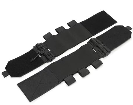 GAZJYUSP Pair of Elastic Tactical Vest Cummerbund Quick Release Mounting Strap for Vest JPC/CPC/LBT/LBX/FCPC with Magazine Pouches (Black)