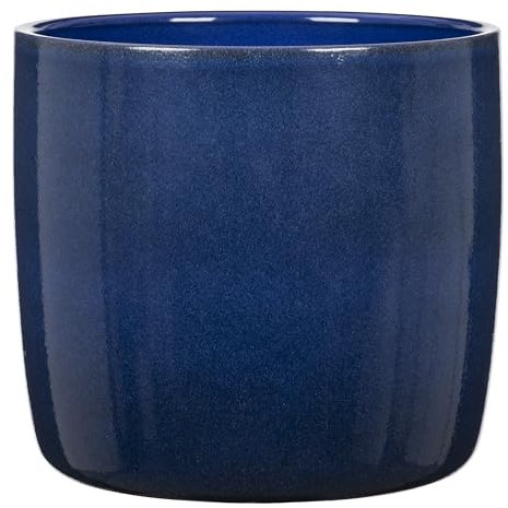 Scheurich Solido, Pot de Fleurs en céramique, Couleur Bleu Mystique, diamètre 24,1 cm, Hauteur 21,9 cm, 8,2 l Vol.