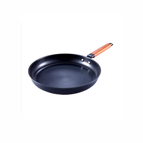 GSZCCZS Sartén Negra, sartén Antiadherente, sartén de Hierro Fundido, sartén sin Revestimiento, Placa para Parrilla