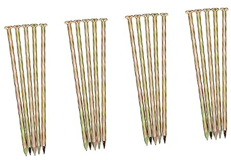20pcs 6 Inch Spiral Deck Nails for Edging Anchoring