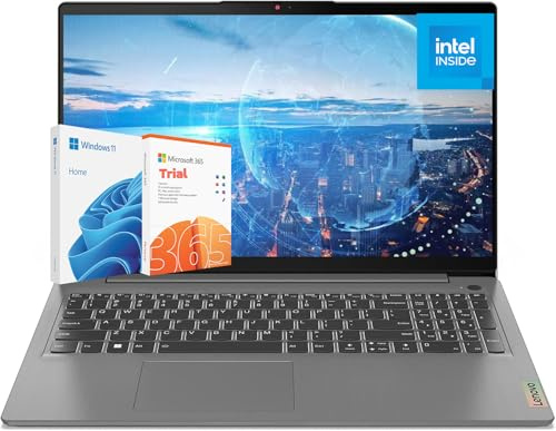 Lenovo IdeaPad Laptop de 15.6 pulgadas para el hogar y los estudiantes - 20 GB de RAM, SSD de 256 GB + almacenamiento en la nube de 1 TB, procesador Intel Core, Windows 11 Home, Microsoft Office 365