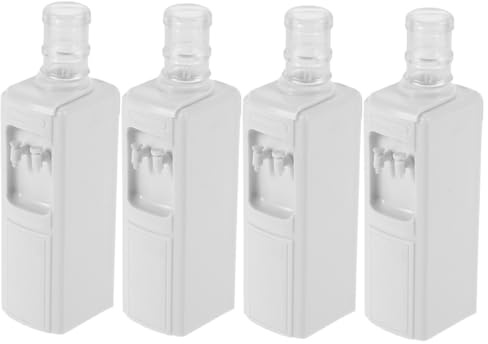 Toyvian 4pcs Cute Mini Water Dispenser for Boys and Girls Portable Bedside Small Drinking Fountain for Decor