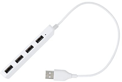DIYEAH Hub USB Adaptador Convertidor para Pc y Laptop Extensión Splitter Ultra Delgado Compatible con Múltiples Dispositivos Carga Simultánea Color
