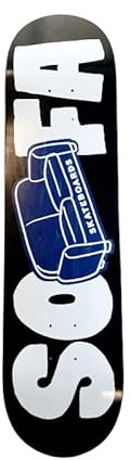 Deck Logo 8.5 Schwarz - Sofa Skateboards