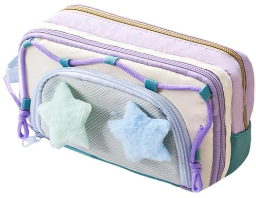 Estuche Para Lapices Bolso Organizador con Gran Capacidad | Organizador De Escritorio Con 8 Compartimentos Para Regla Goma Marcadores Notas Adhesivas Estudiante Profesor Universidad