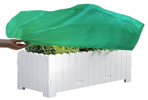Cubierta rectangular para macetas, cubierta de heladas de invierno para plantas, cubierta rectangular anticongelante para plantas, funda protectora multiusos para patios, porches, alféizares de
