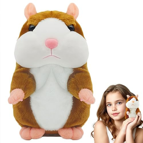 CARxlythic Hamster Parlant,Peluche Enfant Peluche Qui Parle Peluche Interactive Bebe Peluches Qui Repete Peluches Qui Repete Cactus Qui Danse et Répèted Jouet interactif pour bébé et Enfant