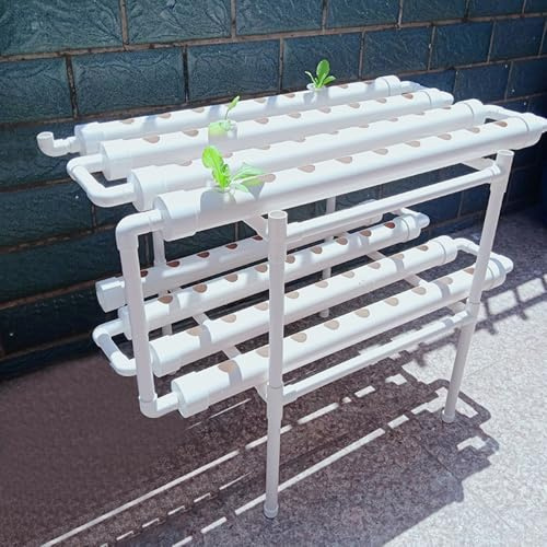 WFIETN - Kit idroponico per coltivare ortaggi a foglia a 72 strati, Soilless Hydroponic a 2 strati, per coltivare ortaggi a foglia a casa, in giardino e persino in ufficio, 98 x 55 x 72 cm