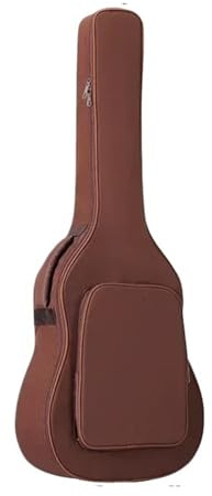HUDFVIOI Gitarrväska gitarrryggsäck skyddsfodral vattentät akustisk gitarrfodral för klassiska gitarrer, BRUN, En Storlek, En stil