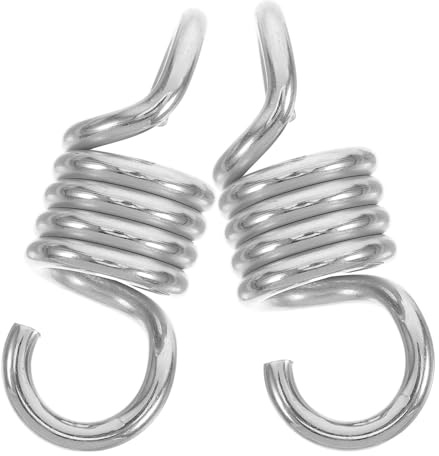 VCSZYAFX Lot de 2 Ressorts balançoire en Acier Inoxydable, Robustes et durables pour Chaise Suspendue, Balançoires