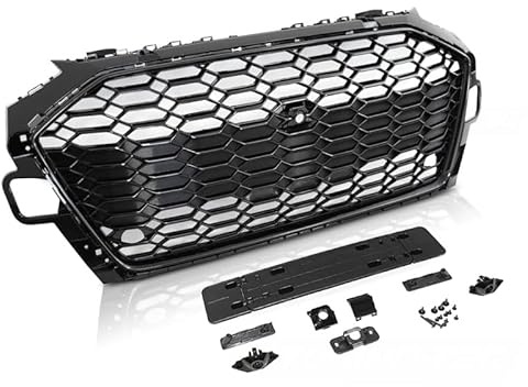 Sport Frontgrill Hochglanz Schwarz für Audi A4 B9 Limousine & Avant (ab 2020) – mit Logo- & Kennzeichenrahmen