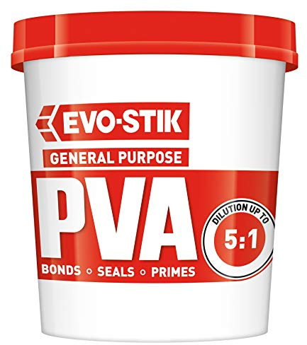 4 x 1 Litre Evo-Stik General All Purpose PVA Building Adhesive Sealer Primer dustproofer Admixture 122208