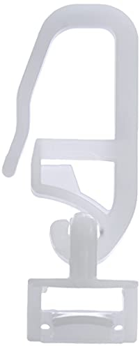 GARDINIA Deslizadores de clic para cortinas, Maxi, Blanco