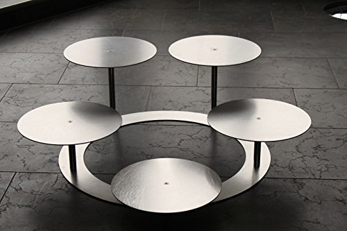 Tortenständer Tortenetagere Aluminium 3 Etagen Rund, Hochzeitstortenständer Ø 30 cm