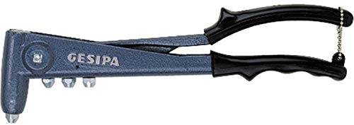 Gesipa Handnietzange NTS geblistert (mit Öffnungsfeder, aus Aludruckguss, für Blindniete bis 5 mm Ø in Aluminium und 4 mm Ø in Stahl/Edelstahl, Blindnietzange) 1434029
