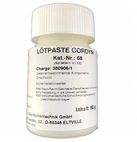 Emil Otto Lötpaste Cordyn 90 g -Lötfett- (ISO-9454: 3.1.1.C/konventionelles Weichlöten von Eisen-, Kupfer- und Messingwerkstoffen)