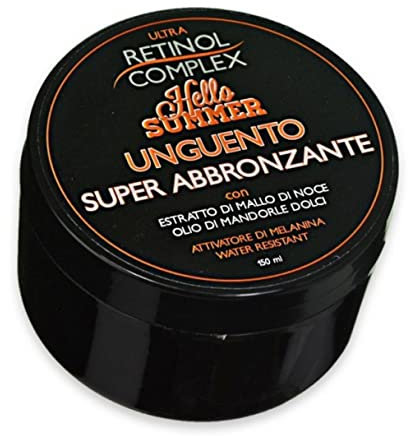 Hello Summer - Unguento Super Abbronzante - Attivatore di Melanina e Water Resistant - 150 ml - Ultra Retinol Complex