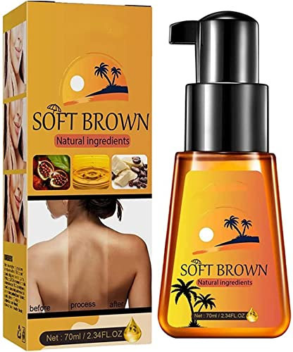 Gel de lujo de bronceado intensivo para después del sol, crema aceleradora del bronceado, potenciador del bronceado, ingredientes 100% naturales para una piel bronceada de forma natural (2 PCS)