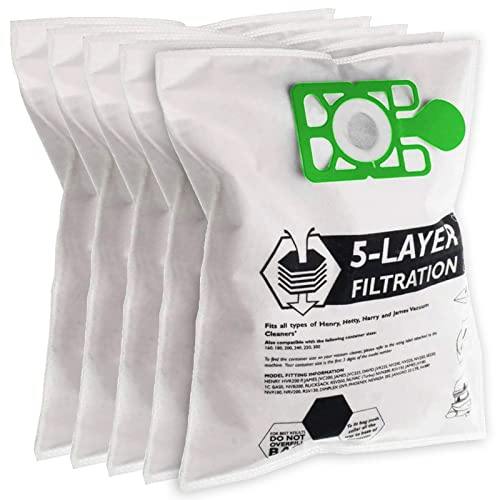 SPARES2GO SMS Dust Bags compatible with Karcher T7/1 T9/1 T10/1 T12/1 Vacuum Cleaner (Pack of 5)