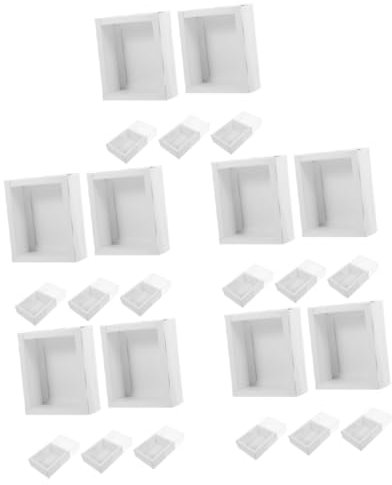 GLEAVI 25stücke Transparente Aufbewahrungsboxen Kraftpapier Mit Fenster Für Hochzeiten Und Geburtstagsfeiern Kleine Geschenkkartons Für Süßigkeiten Schmuck Und Für Partys Und