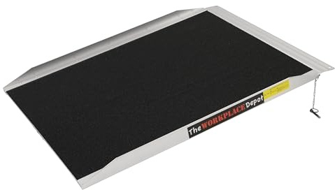 Disabled Access Ramp, Wide Aluminium Portable Wheelchair Ramp with Anti Slip Surface